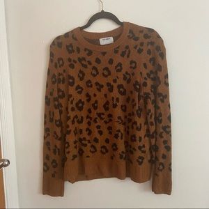 Leopard print sweater